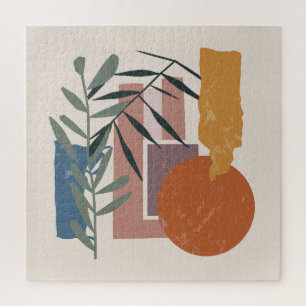 Verweerde vormen en stelen legpuzzel