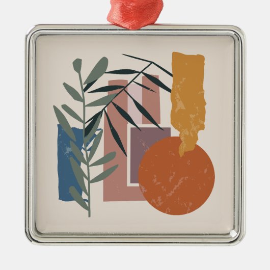 Verweerde vormen en stelen metalen ornament (Voorkant)