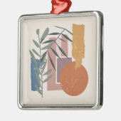 Verweerde vormen en stelen metalen ornament (Links)