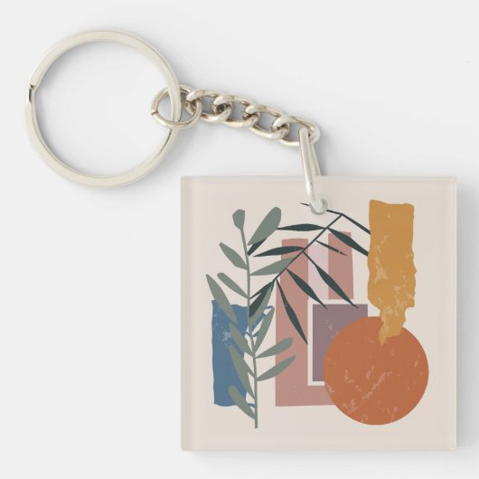 Verweerde vormen en stelen sleutelhanger (voorkant)