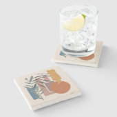 Verweerde vormen en stelen stenen onderzetter (Zijkant)