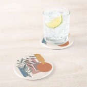 Verweerde vormen en stelen zandsteen onderzetter (Zijkant)