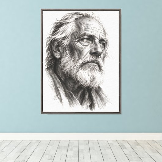 Verweerde Wijsheid Canvas Afdruk (Insitu (Houten vloer))