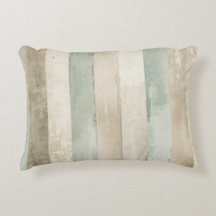 Verweerde zachte blauwe bruine witte rustieke stre accent kussen