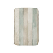 Verweerde zachte blauwe bruine witte rustieke stre badmat (Voorkant Verticaal)