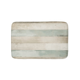 Verweerde zachte blauwe bruine witte rustieke stre badmat