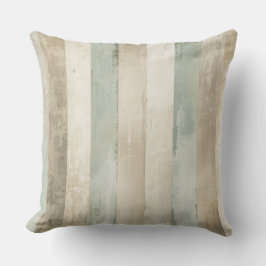 Verweerde zachte blauwe bruine witte rustieke stre kussen