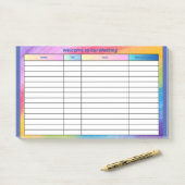 VERWELKOM AAN ONZE VERGADERING POST-IT® NOTES (Op bureau)