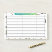 VERWELKOM AAN ONZE VERGADERING POST-IT® NOTES (Op bureau)