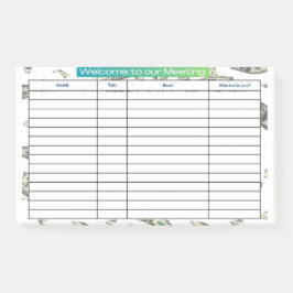 VERWELKOM AAN ONZE VERGADERING POST-IT® NOTES