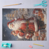  verwelkoming van de Kerstman met cadeaus Tissuepapier (Craft)