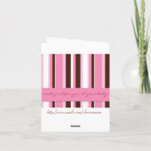 Verwelkoming van de nieuwe baby kaart (Achterkant)