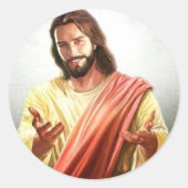 Verwelkoming van Jesus Christ Briefpapier Envelope Ronde Sticker (Voorkant)