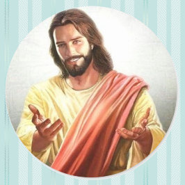 Verwelkoming van Jesus Christ Briefpapier Envelope Ronde Sticker