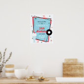 Verwelkomingsbord voor een verjaardagsfeestje in d poster (Keuken)