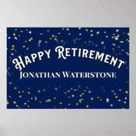 Verwelkomingsbord voor pensioneringsfeest poster