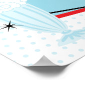 Verwelkomingsposter 1950s Sock Hop Verjaardagsfees Poster (Hoek)