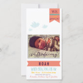 Verwelkomt met grote vreugde!* Geboorteaankondigin Aankondiging (Voorkant)