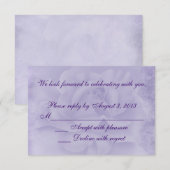 Verwelkte Roos RSVP Kaartje (Voorkant / Achterkant)