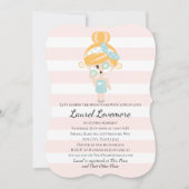 Verwen de bruid Douche Uitnodigingen Spa Day Blond (Voorkant)