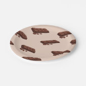Verwen in Chocolate Bliss met Rond Papier Bord (Gekanteld)