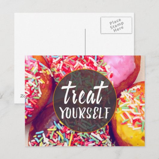 Verwen jezelf briefkaart (Voorkant / Achterkant)