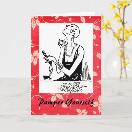 Verwen jezelf kaart (Gele Bloem)