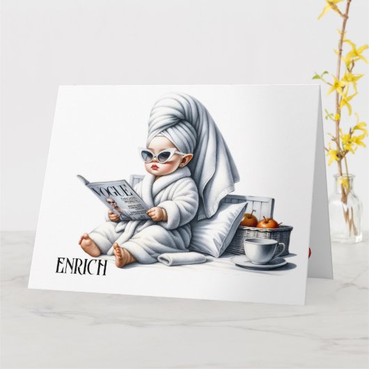 Verwen jezelf kaart (Gele Bloem)