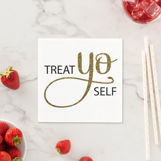 Verwen jezelf met goud servet (Insitu)