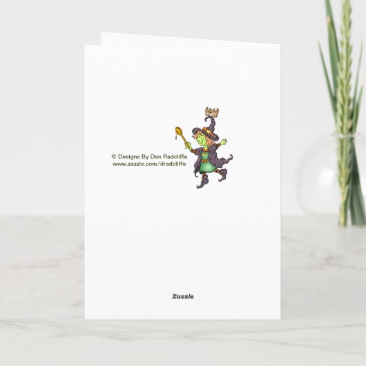 Verwen jezelf met wat plezier deze Halloween! Kaart (Achterkant)