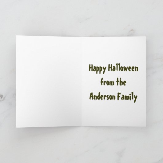 Verwen jezelf met wat plezier deze Halloween! Kaart (Binnen)