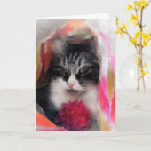 Verwen jezelf Verjaardagswensen Kaart (Gele Bloem)