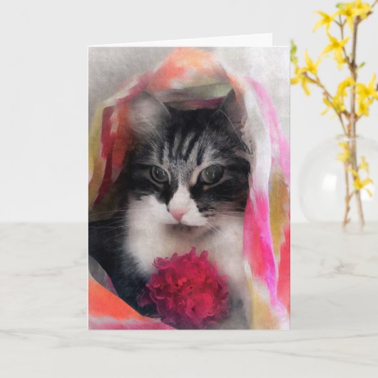 Verwen jezelf Verjaardagswensen Kaart (Gele Bloem)