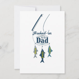 Verwend aan de Beste Papa Gepersonaliseerde Viss Kaart