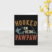 Verwend aan het zijn van Pawpaw Vaderdag Vissen Pa Kaart (Gele Bloem)