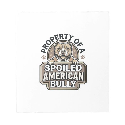 Verwende Amerikaanse Bully Vintage Gravure Design_ Notitieblok (Voorkant)