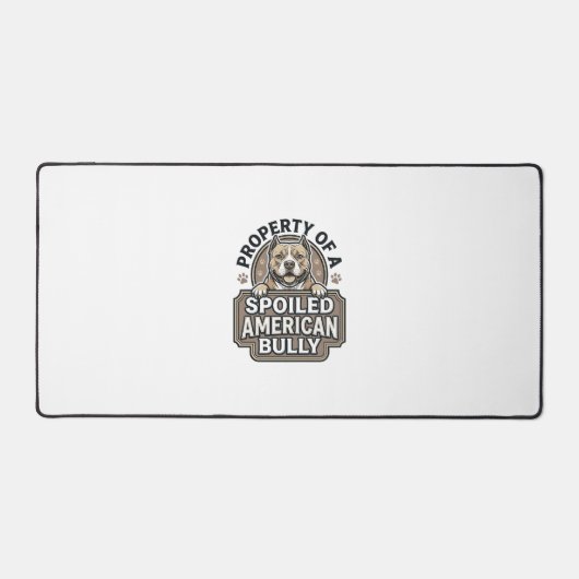 Verwende Amerikaanse Bully Vintage Gravure Ontwerp Bureaumat (Voorkant)