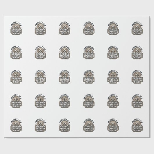 Verwende Amerikaanse Bully Vintage Gravure Ontwerp Cadeaupapier (Vlak)