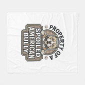 Verwende Amerikaanse Bully Vintage Gravure Ontwerp Fleece Deken (Voorkant (Horizontaal))