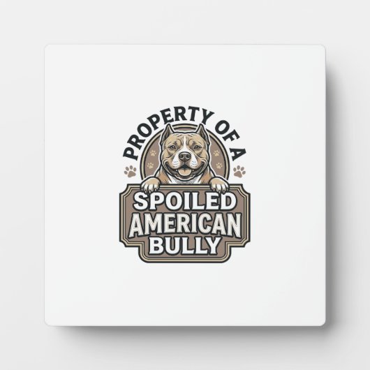 Verwende Amerikaanse Bully Vintage Gravure Ontwerp Fotoplaat (Voorkant)