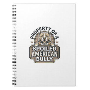 Verwende Amerikaanse Bully Vintage Gravure Ontwerp Notitieboek