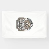 Verwende Amerikaanse Bully Vintage Gravure Ontwerp Spandoek (Horizontaal)