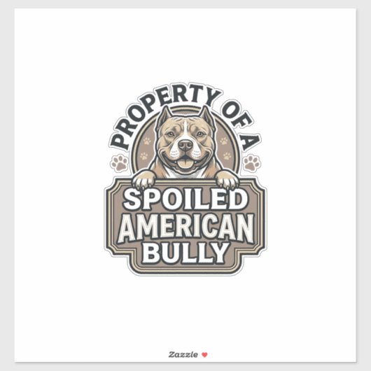 Verwende Amerikaanse Bully Vintage Gravure Ontwerp Sticker (Vel)