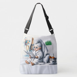 Verwende Dame van Vrije Tijd - Zie Achterkant - Crossbody Tas