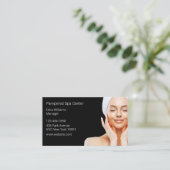 Verwende dames spa afspraak Visitekaartjes Afsprakenkaartje (Staand voorkant)