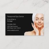 Verwende dames spa afspraak Visitekaartjes Afsprakenkaartje (Voorkant)