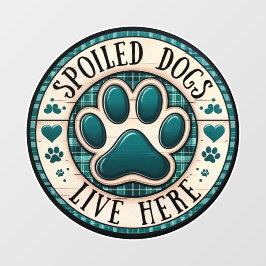 Verwende honden leven hier raam klampen raamsticker