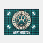 Verwende honden wonen hier deurmat (Voorkant)