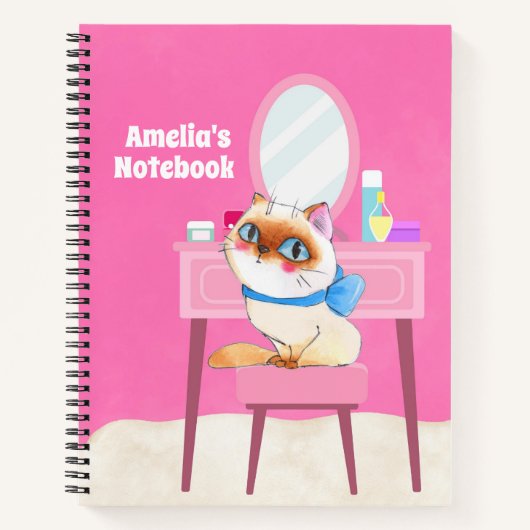 Verwende Kitty Spiraal Notebook Notitieboek (Voorkant)