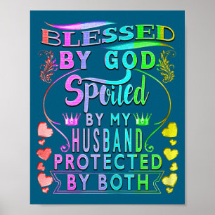Verwende mijn man gezegende god vrouw echtgenoot poster
